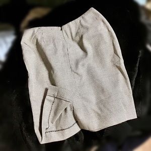 Ambitions Houndstooth Mini Skirt